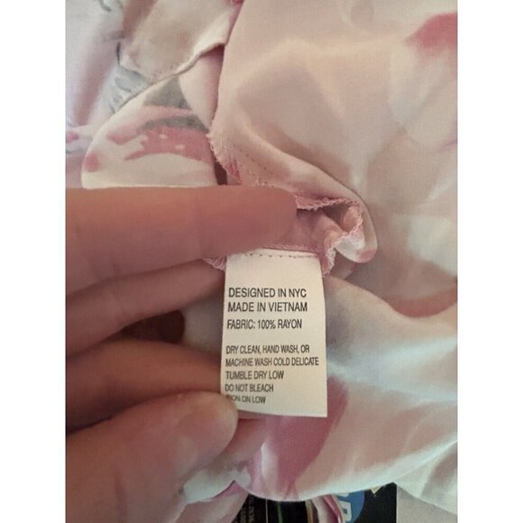 YUMI KIM Womens Love Is In The Air Light Pink Floral Robe Dressing Gown M - Picture 12 of 12